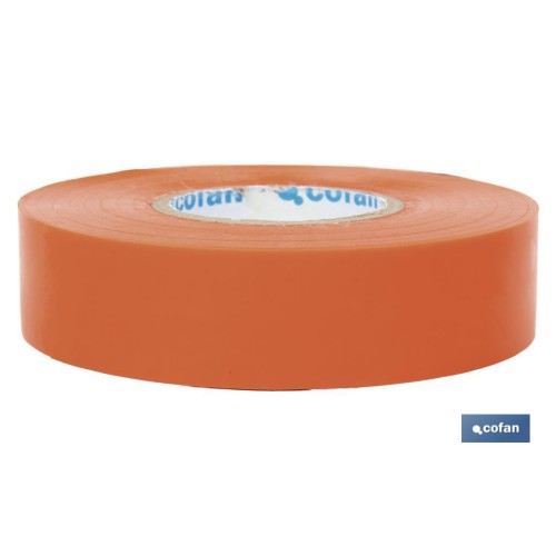 CINTA AISLANTE 180 Micras NARANJA 19mmX20 Metros