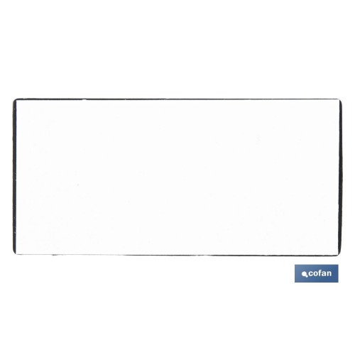 CATADIÓPTRICO RECTANGULAR BLANCO 106 X 50 MM ADHESIVO