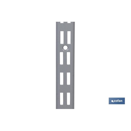PACK 2 CREMALLERAS PARED PARA ESTANTERÍAS 1080X30X25 MM