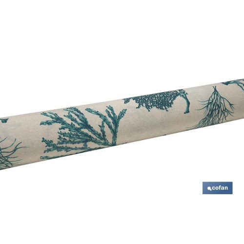 ROLLO MANTEL ANTIMANCHAS RESINADO 1,40 x 20m 50% ALG/50% POL. MAR
