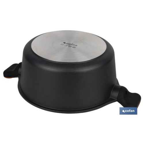 CACEROLA 28 CM FULL INDUCTION ALUMINIO FUNDIDO OLIVIER