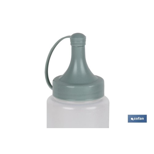 BOTELLA ACEITERA MODELO ALBAHACA  250 ML VERDE AGUA  5X20cm