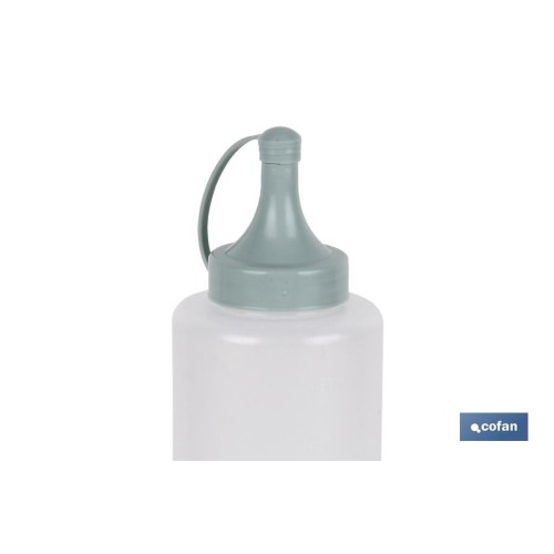 BOTELLA ACEITERA MODELO ALBAHACA 500 ML VERDE AGUA  6x23cm