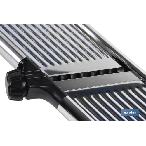 MANDOLINA DE ACERO INOX. 41,8X16,5X6,5 CM