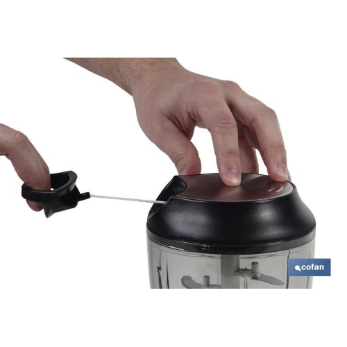 PICADORA MANUAL, TAPA Y ACCESORIO BATIDOR 900 ML