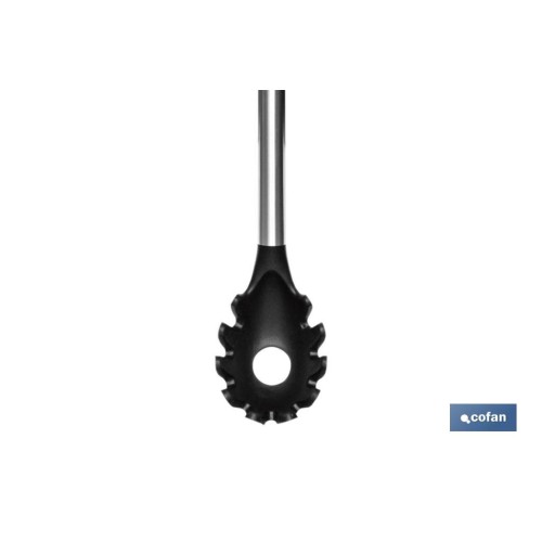CUCHARA DE PASTA DE ACERO INOX. Y SILICONA MODELO NEIGE 34 CM