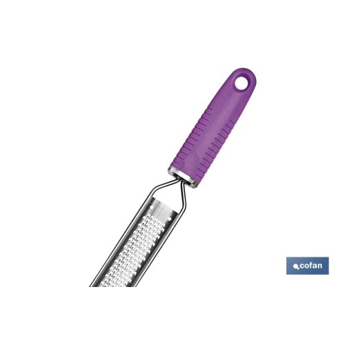 RALLADOR MANUAL DE ACERO INOX. MODELO VERGINI 39 X 3.5 CM