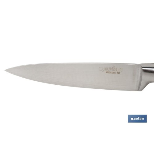 CUCHILLO PUNTILLA COCINERO HOJA 9cm MODELO AGUACEJO ROJO