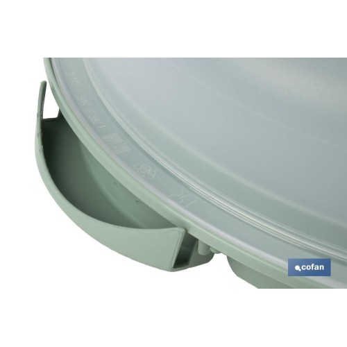 TARTERA REDONDA VERDE OPACA PAVLOVA CON ASAS Ø34,5 X 11 CM