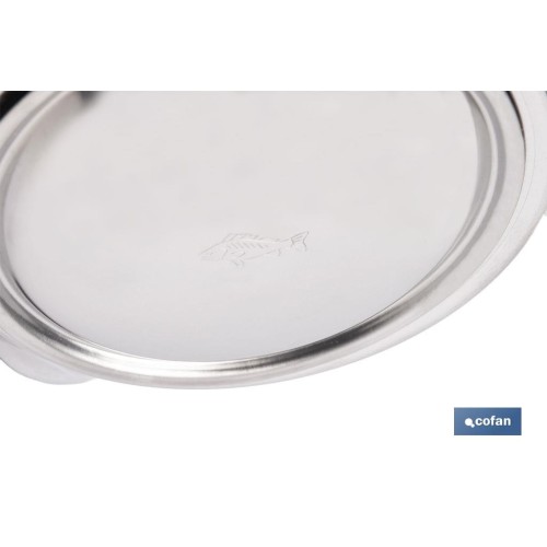 GRASERA EN ACERO INOXIDABLE 18/00 PESCADO ( 75 CL) 10 x 12 CM