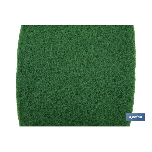 ROLLO ESTROPAJO FIBRA FUERTE VERDE 14X6 m