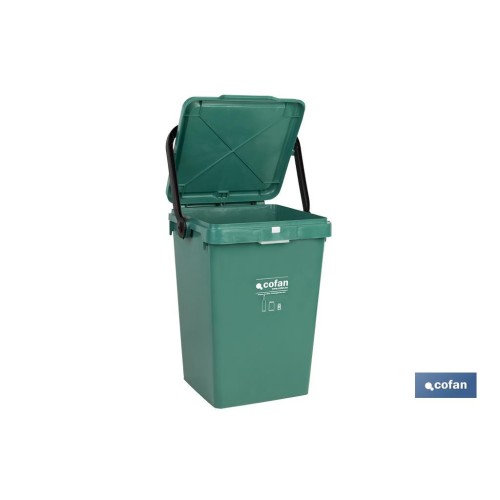 CONTENEDOR VERDE PARA VIDRIO  25L.