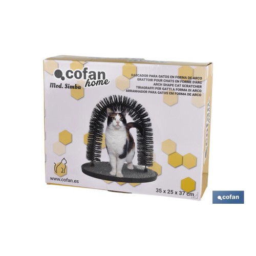 RASCADOR PARA GATOS EN FORMA DE ARCO 35 X 25 X 37 cm