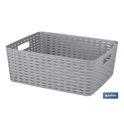 CESTA  MULTIUSOS  12L 36X28X13.5cm AZUL CIELO