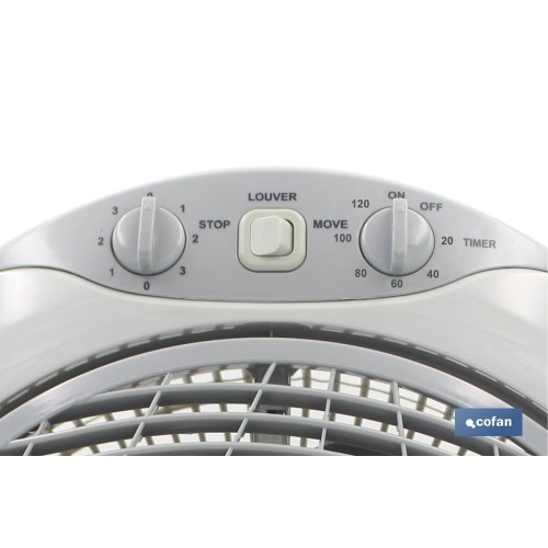 VENTILADOR CON TEMPORIZADOR 50 W BEIGE CLARO