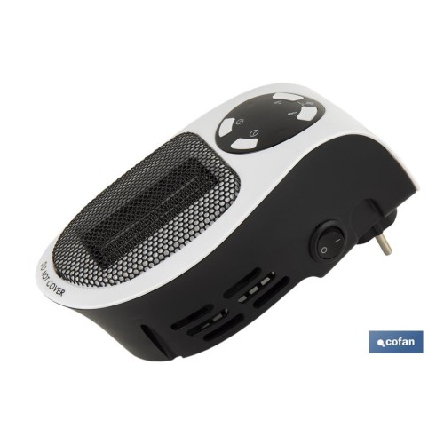 CALEFACTOR CERAMICO DE ENCHUFE CON MANDO A DISTANCIA 500 W