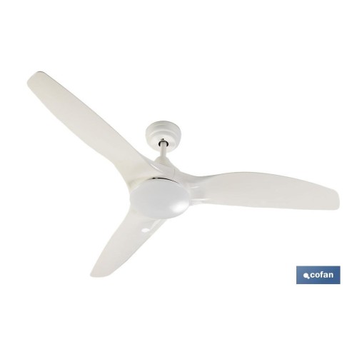 VENTILADOR DE TECHO BLANCO CON LUZ LED 132 CM 55 W