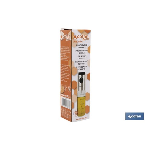 PULVERIZADOR DE ACEITE 90 ml MODELO OLIVA 18 x 4 cm