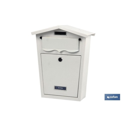 BUZÓN CORREO EXTERIOR BLANCO MODELO GARDEN 360X290X105MM