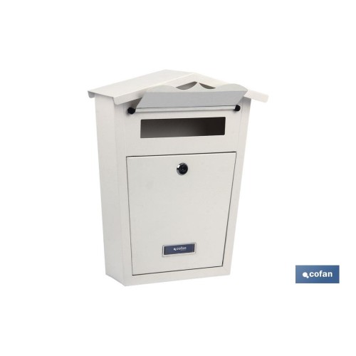 BUZÓN CORREO EXTERIOR BLANCO MODELO GARDEN 360X290X105MM