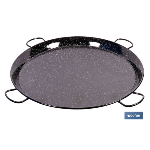 PAELLERA ACERO ESMALTADA Ø80cm (4 asas)