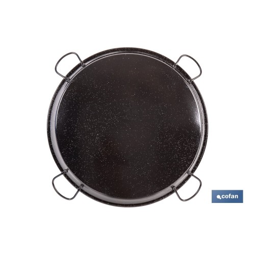 PAELLERA ACERO ESMALTADA Ø80cm (4 asas)