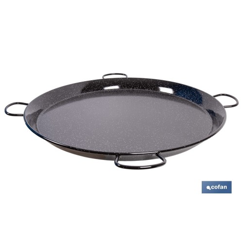 PAELLERA ACERO ESMALTADA Ø80cm (4 asas)