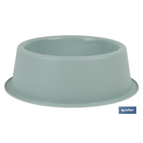 COMEDERO REDONDO VERDE AGUA 24.5X7.5 cm venta unitaria