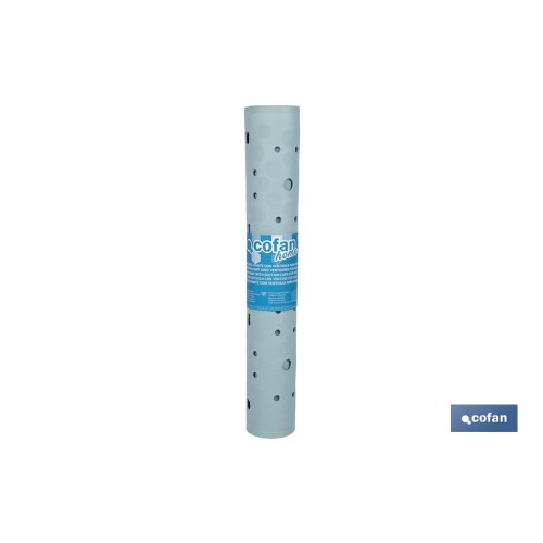 ALFOMBRA ANTIDESLIZANTE CON VENTOSAS BAÑERA/ DUCHA AZUL CLARO 53 X 53 cm