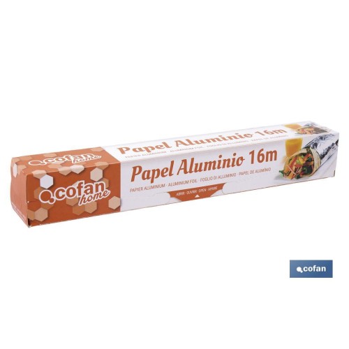 PAPEL ALUMINIO DOMÉSTICO 16M