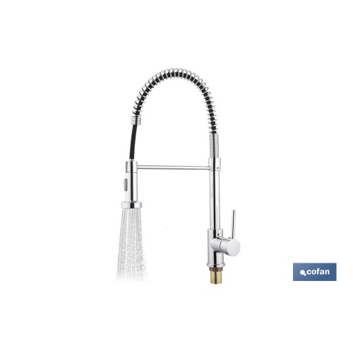 GRIFO DE COCINA MONOMANDO CON ROCIADOR