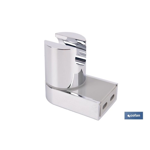 SOPORTE DE DUCHA PARA PARED COLOR CROMO ABS