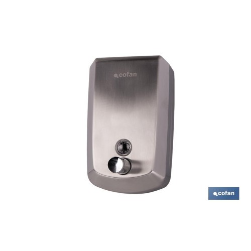 DOSIFICADOR DE JABON EN ACERO INOXIDABLE 304 CEPILLADO 1000 ML 12.6 X 6 X 20.3CM