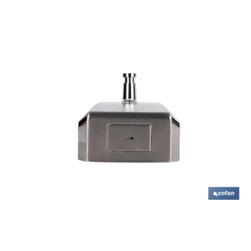 DOSIFICADOR DE JABON EN ACERO INOXIDABLE 304 CEPILLADO 1000 ML 12.6 X 6 X 20.3CM