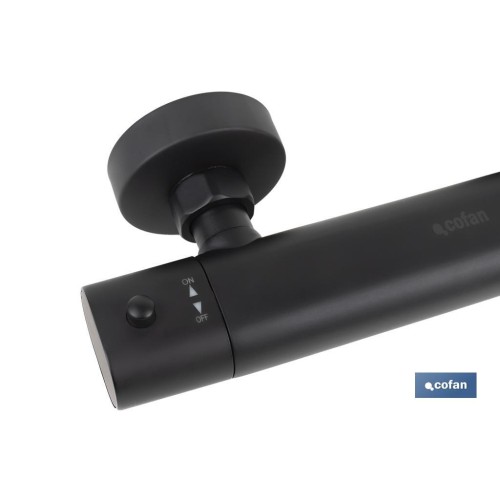 GRIFO TERMOSTATICO DUCHA NEGRO MATE MODELO KERCH