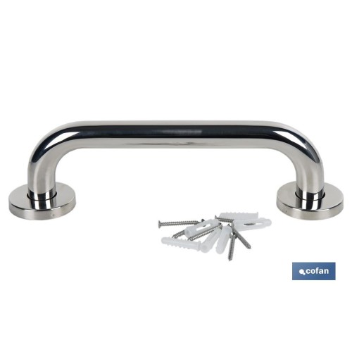 BARRA DE APOYO RECTA DE ACERO INOXIDABLE 304 (30 X 2.5 CM)