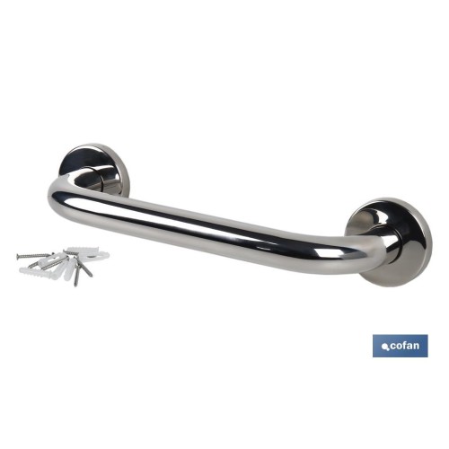 BARRA DE APOYO RECTA DE ACERO INOXIDABLE 304 (30 X 2.5 CM)