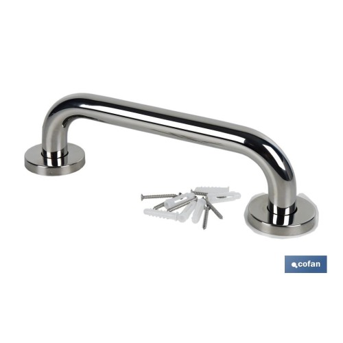 BARRA DE APOYO RECTA DE ACERO INOXIDABLE 304 (30 X 2.5 CM)