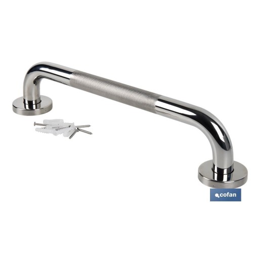 BARRA DE APOYO RECTA ANTIDESLIZANTE DE ACERO INOXIDABLE 304 (30 X 2.5 CM)