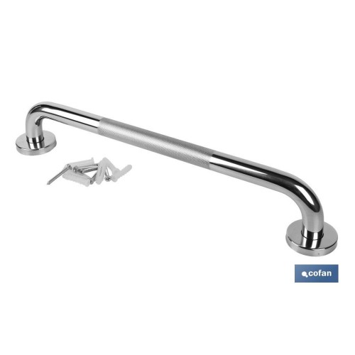 BARRA DE APOYO RECTA ANTIDESLIZANTE DE ACERO INOXIDABLE 304 (50 X 2.5 CM)