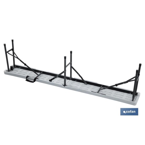 BANCO PLEGABLE RECTANGULAR BLANCO 180X25X43CM