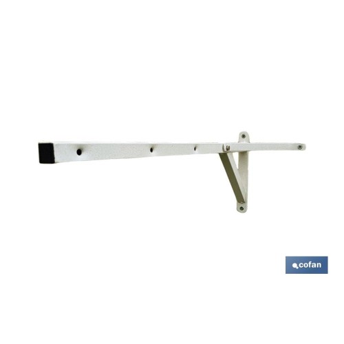 TENDEDERO BLANCO DE ESCUADRA PARA PARED 50 X 20 CM