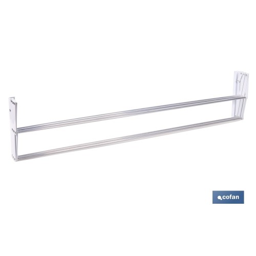 TENDEDERO EXTENSIBLE PARA PARED EN ALUMINIO LACADO 100 CM