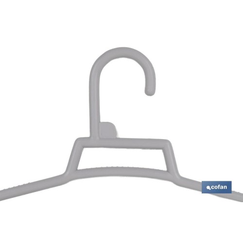 PACK DE 6 PERCHAS GRIS CLARO 38 X 18 CM