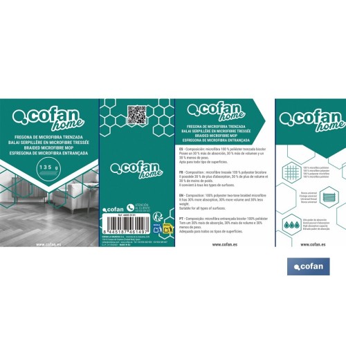 FREGONA TRENZADA MICROFIBRA 135 G