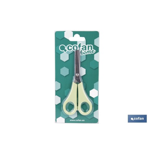 TIJERA ESCOLAR PUNTA REDONDA COLOR VERDE 13,3 CM