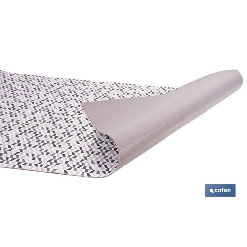 ROLLO DE ALFOMBRA EN MOSAICOS VANGUARDISTA 50% ALGODÓN 50% POLIÉSTER 50 CM X 15 M
