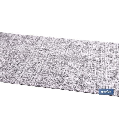 ROLLO DE ALFOMBRA JASPEADA GRIS MARENGO 50% ALGODÓN 50% POLIÉSTER 50 CM X 15 M
