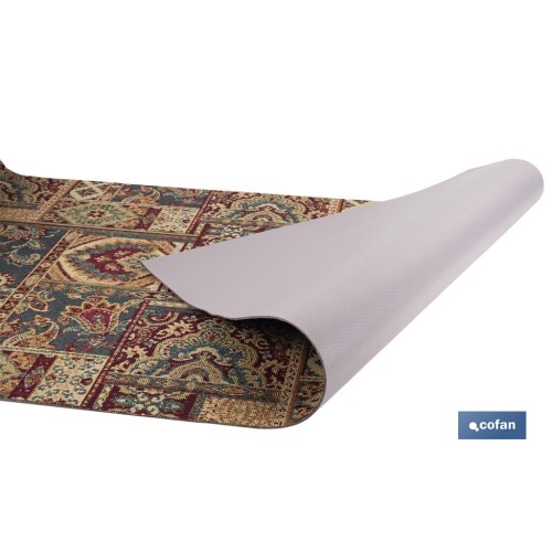 ROLLO DE ALFOMBRA DISEÑO EGIPCIO 50% ALGODÓN  50% POLIÉSTER 50 CM X 15 M