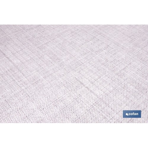 ROLLO DE ALFOMBRA VINÍLICA CON EFECTO JASPEADO GRIS CLARO 84% VINILO 16% POLIÉSTER 52 CM X 20 M